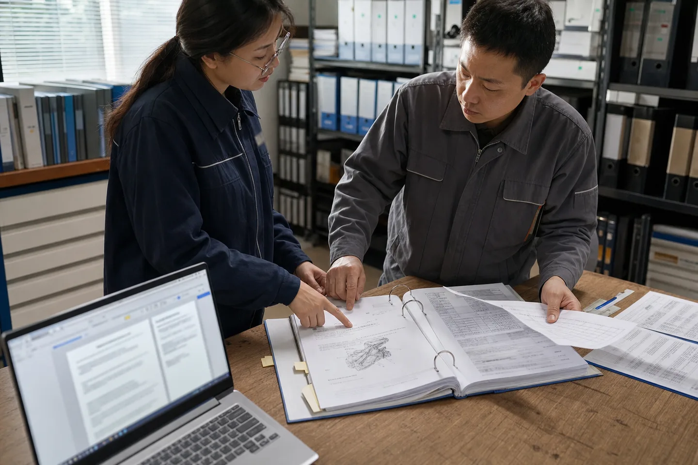 内容审核人员对照产品手册和售后记录检查AI生成FAQ