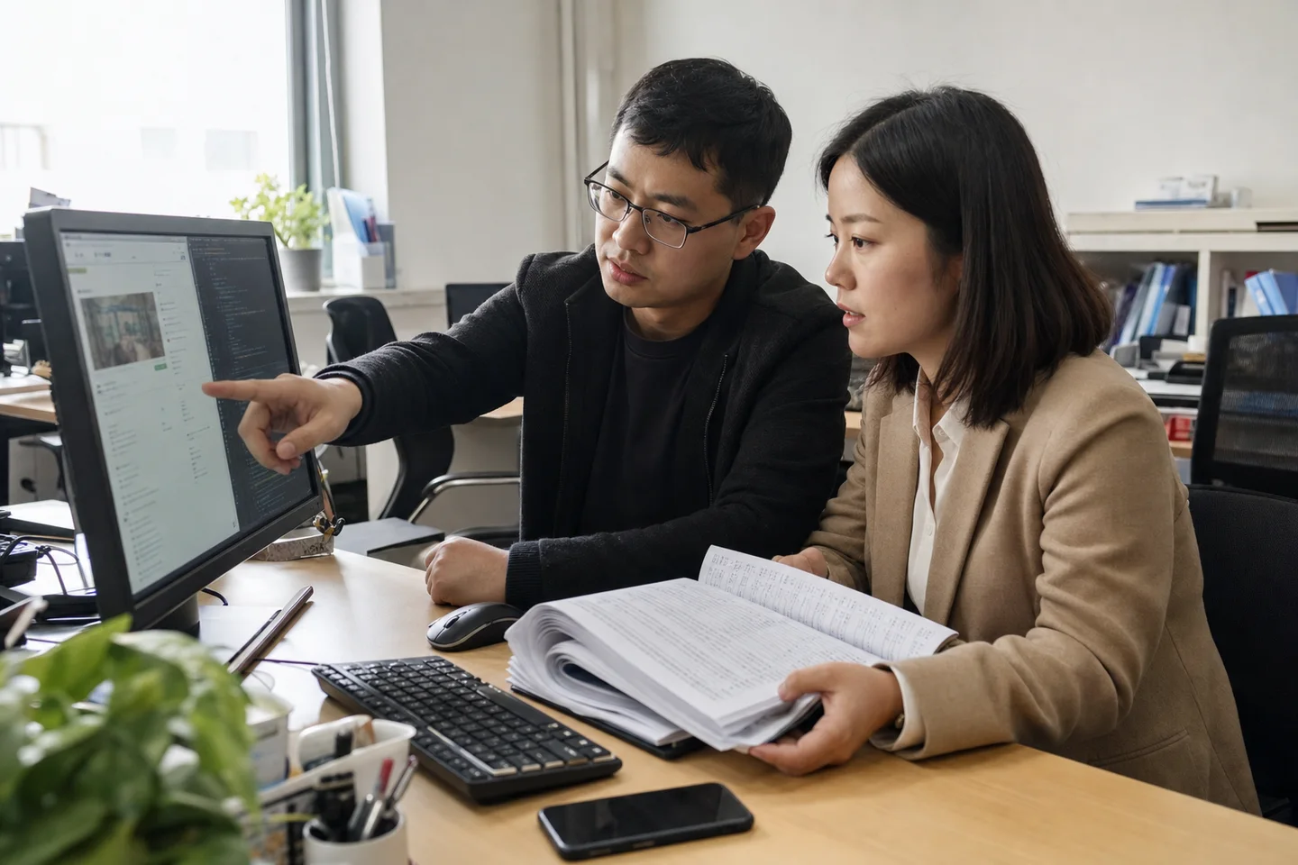 网站技术人员与行政人员核对官网电话和结构化数据字段